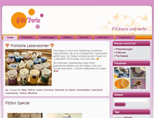 Tablet Screenshot of filzperle.de